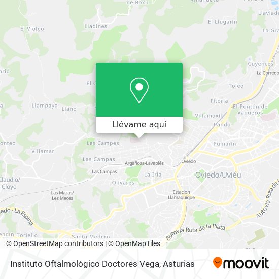 Mapa Instituto Oftalmológico  Doctores Vega
