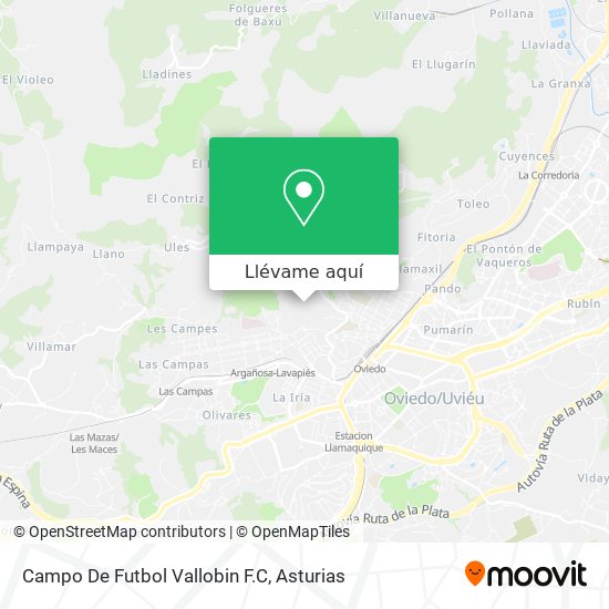 Mapa Campo De Futbol Vallobin F.C