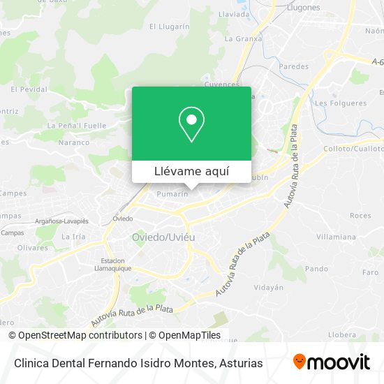Mapa Clinica Dental Fernando Isidro Montes