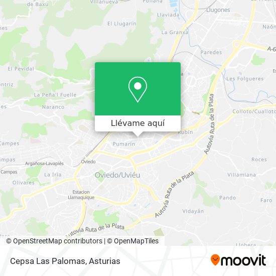 Mapa Cepsa Las Palomas