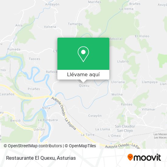 Mapa Restaurante El Quexu