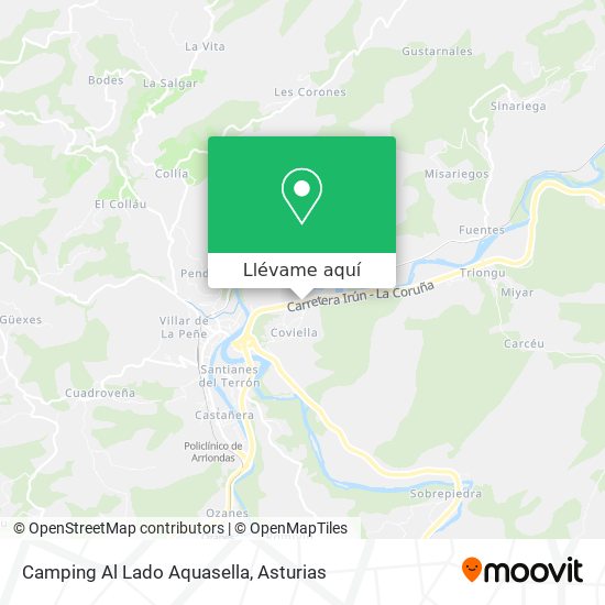 Mapa Camping Al Lado Aquasella