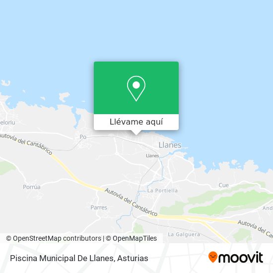 Mapa Piscina Municipal De Llanes