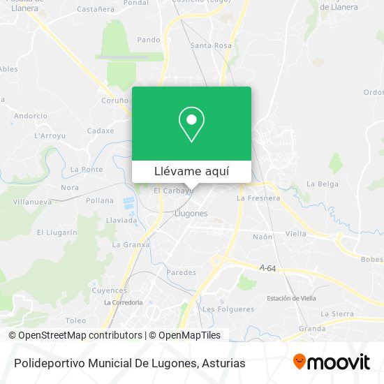 Mapa Polideportivo Municial De Lugones