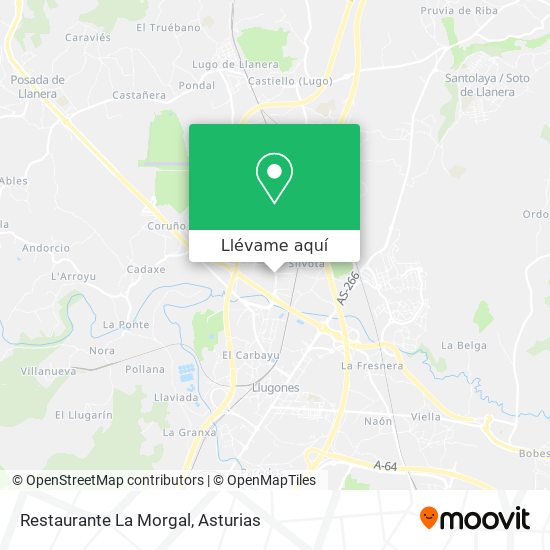 Mapa Restaurante La Morgal