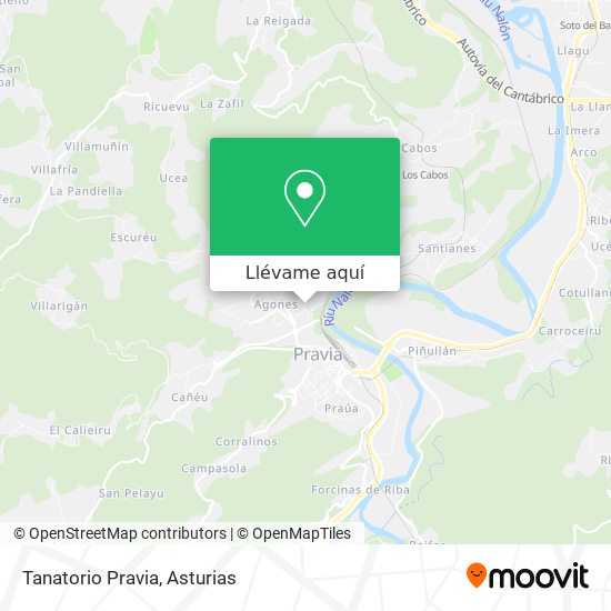 Mapa Tanatorio Pravia