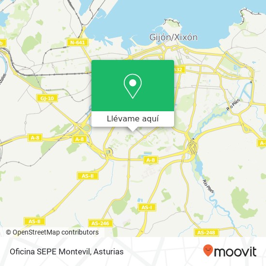 Mapa Oficina SEPE Montevil