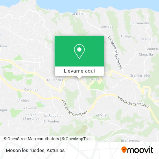 Mapa Meson les ruedes