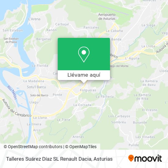 Mapa Talleres Suárez Díaz SL Renault Dacia
