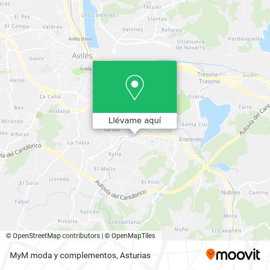 Mapa MyM moda y complementos