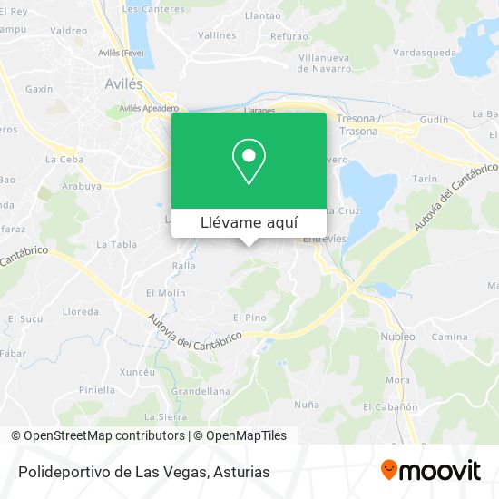 Mapa Polideportivo de Las Vegas