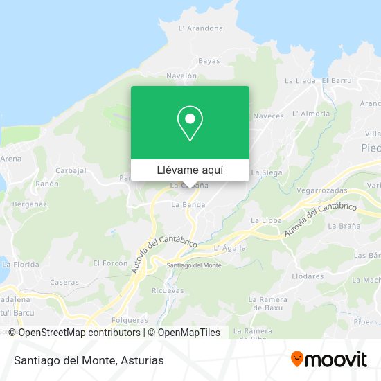 Mapa Santiago del Monte