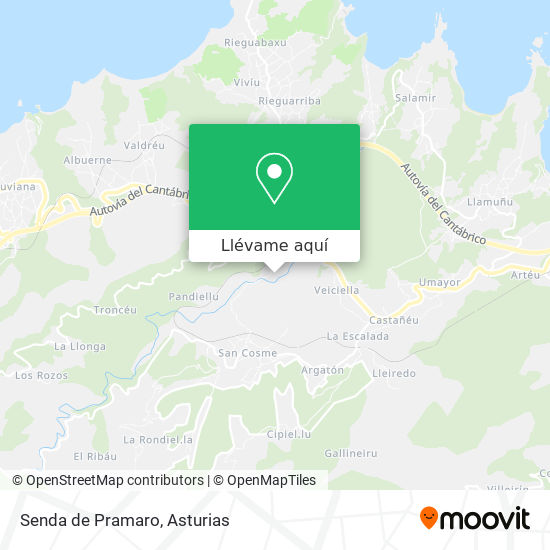 Mapa Senda de Pramaro