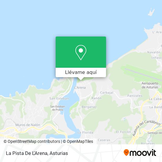 Mapa La Pista De L'Arena