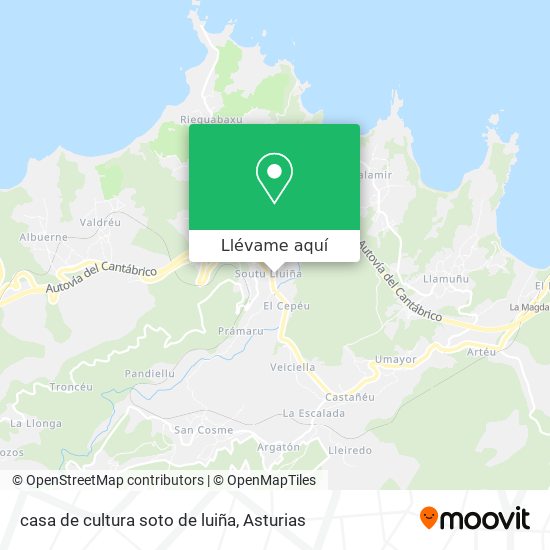 Mapa casa de cultura soto de luiña