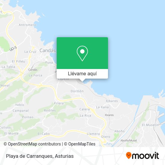 Mapa Playa de Carranques