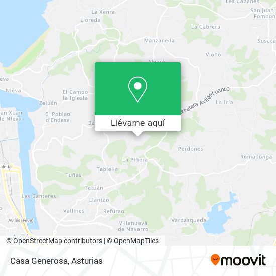 Mapa Casa Generosa