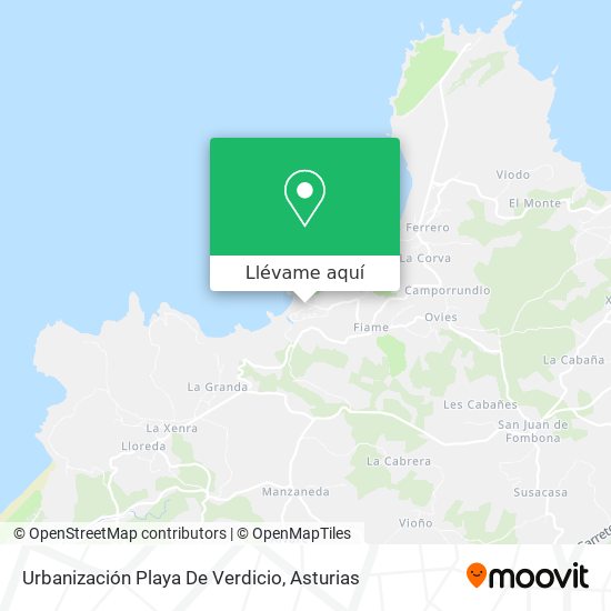 Mapa Urbanización Playa De Verdicio