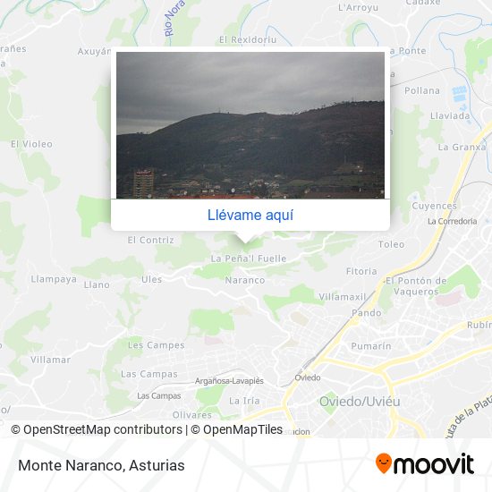 Mapa Monte Naranco