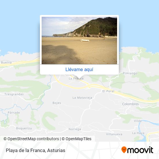 Mapa Playa de la Franca