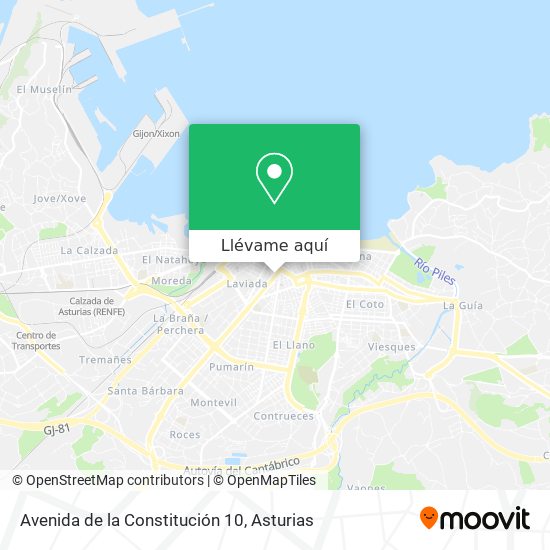 Mapa Avenida de la Constitución 10