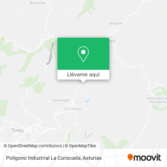 Mapa Polígono Industrial La Curiscada
