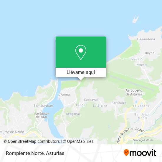 Mapa Rompiente Norte