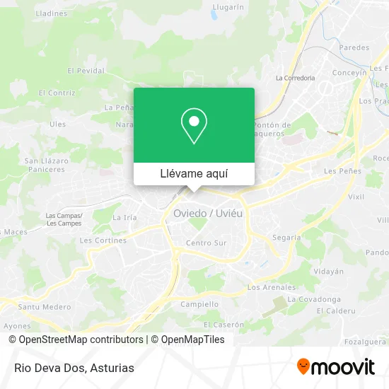 Mapa Rio Deva Dos