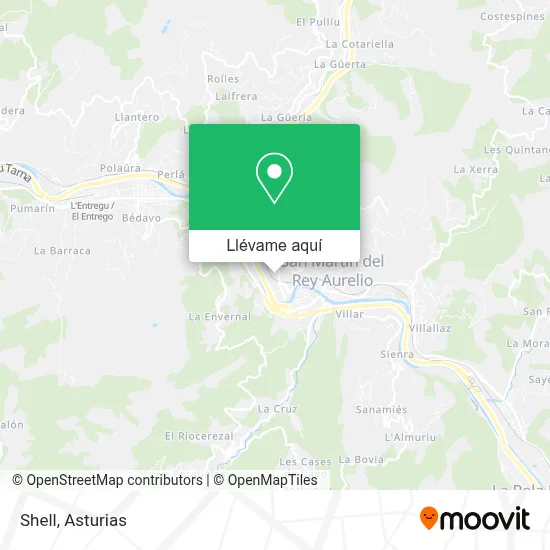 Mapa Shell