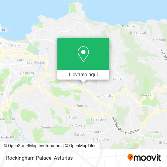 Mapa Rockingham Palace
