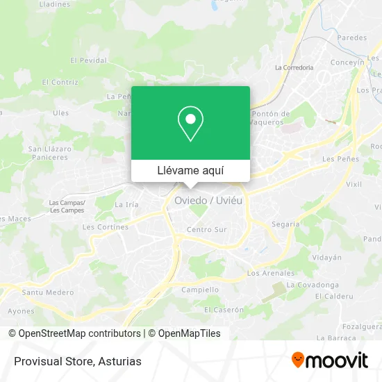 Mapa Provisual Store