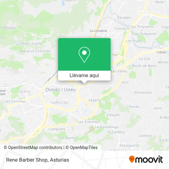 Mapa Rene Barber Shop