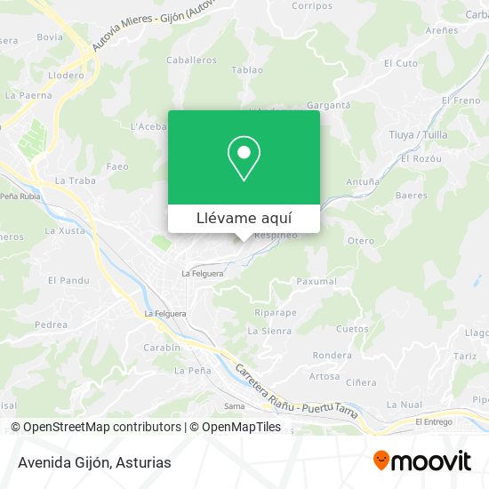 Mapa Avenida Gijón