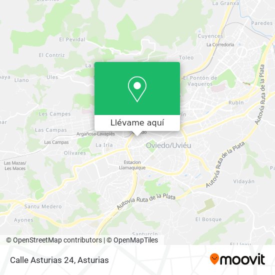 Mapa Calle Asturias 24