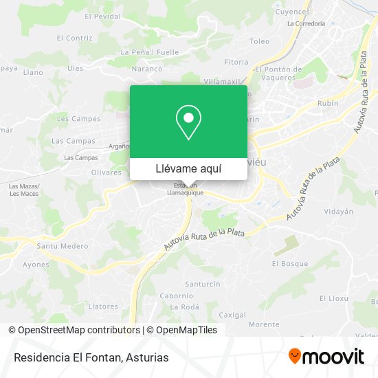 Mapa Residencia El Fontan