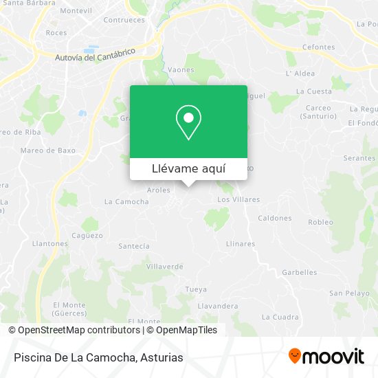 Mapa Piscina De La Camocha