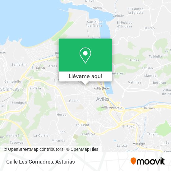 Mapa Calle Les Comadres
