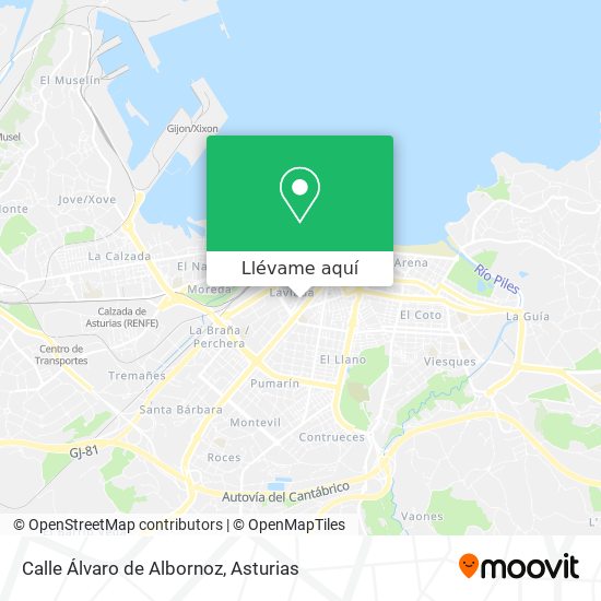 Mapa Calle Álvaro de Albornoz