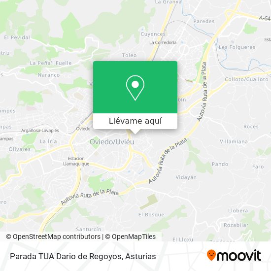 Mapa Parada TUA Dario de Regoyos