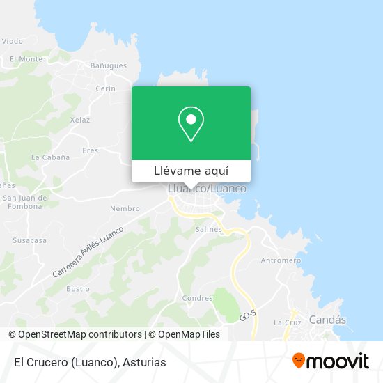 Mapa El Crucero (Luanco)