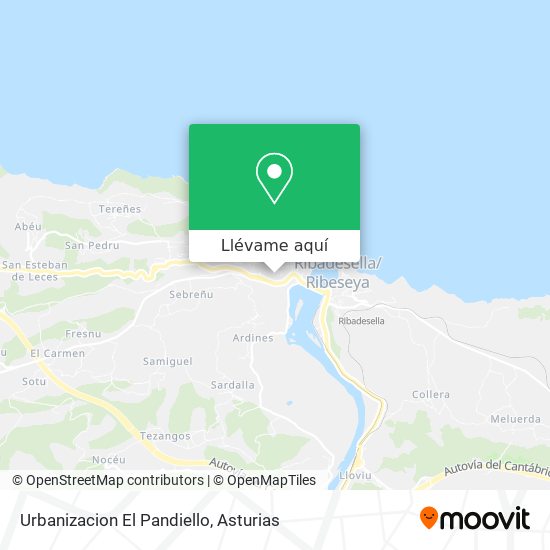 Mapa Urbanizacion El Pandiello