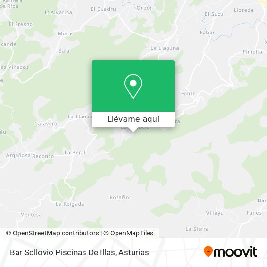 Mapa Bar Sollovio Piscinas De Illas