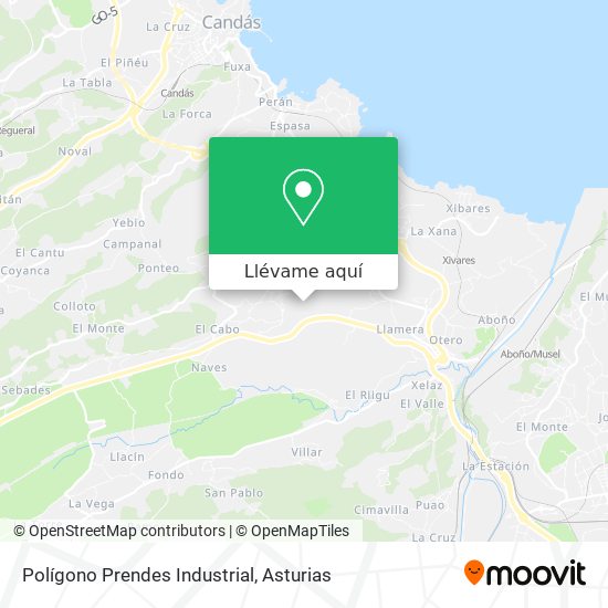 Mapa Polígono Prendes Industrial