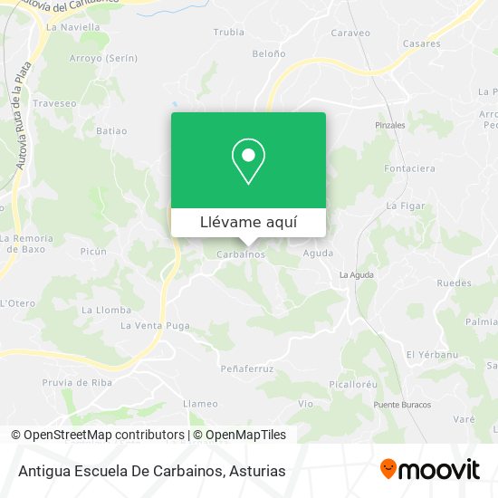 Mapa Antigua Escuela De Carbainos