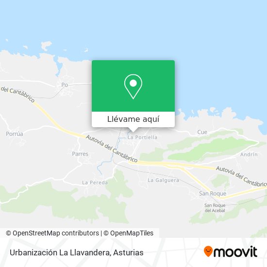 Mapa Urbanización La Llavandera