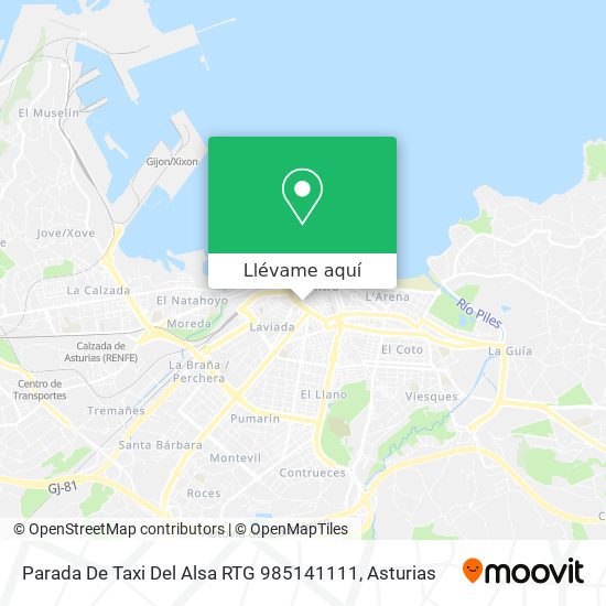 Mapa Parada De Taxi Del Alsa RTG 985141111