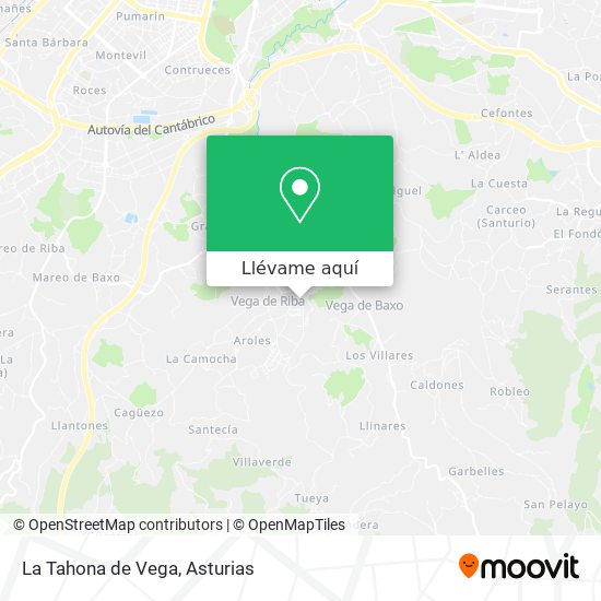Mapa La Tahona de Vega