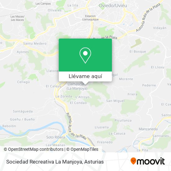 Mapa Sociedad Recreativa La Manjoya