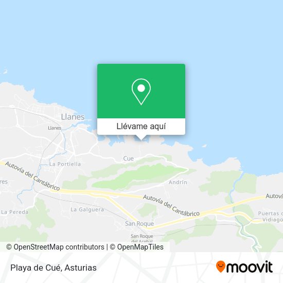 Mapa Playa de Cué