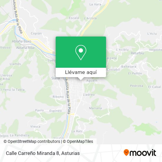 Mapa Calle Carreño Miranda 8